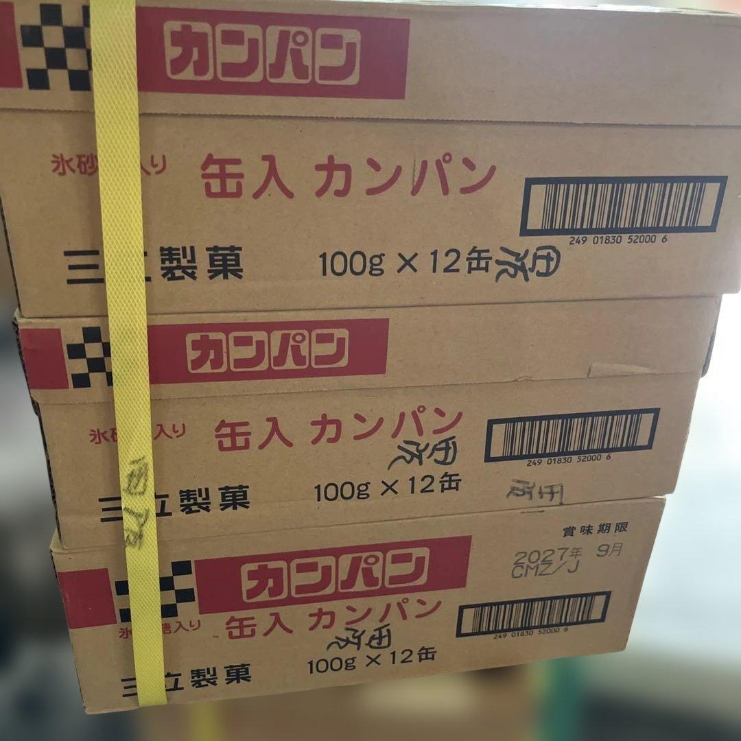 カンパン 100g x 12缶を6箱　三立製菓