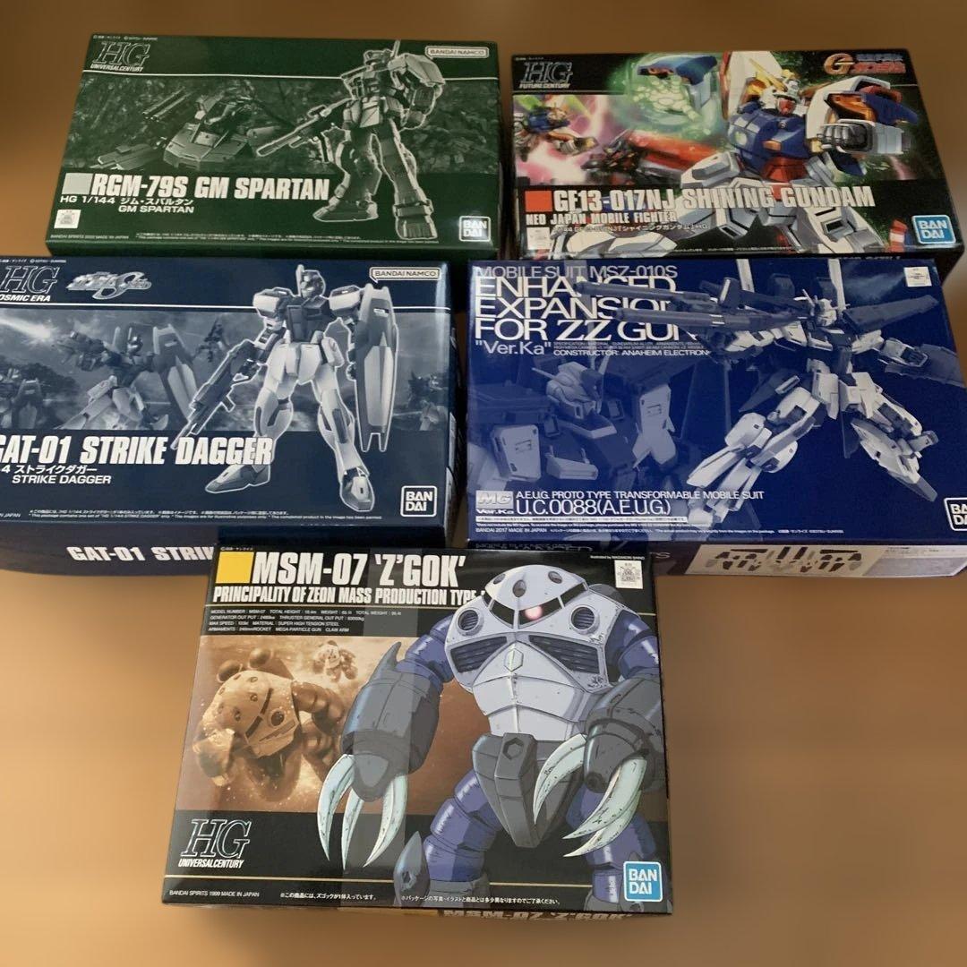 ガンプラ モビルスーツ プラモデルセット5点