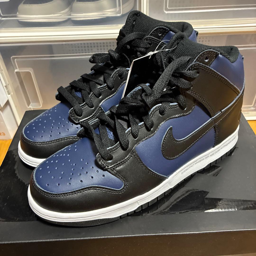 Nike Dunk High fragment design ネイビー/ブラック