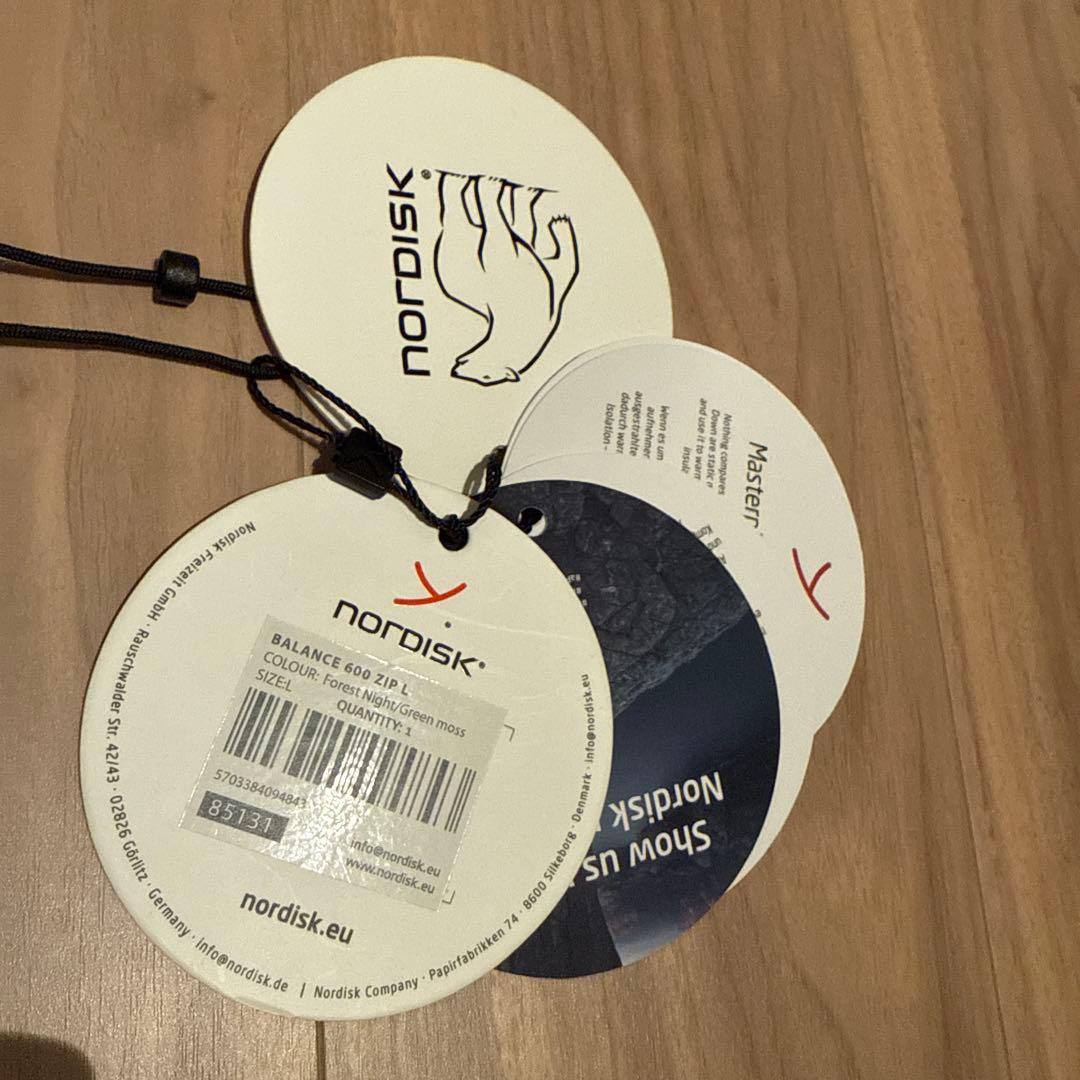 定価 8.9万 ノルディスク 寝袋 シュラフ balance 600 zip L