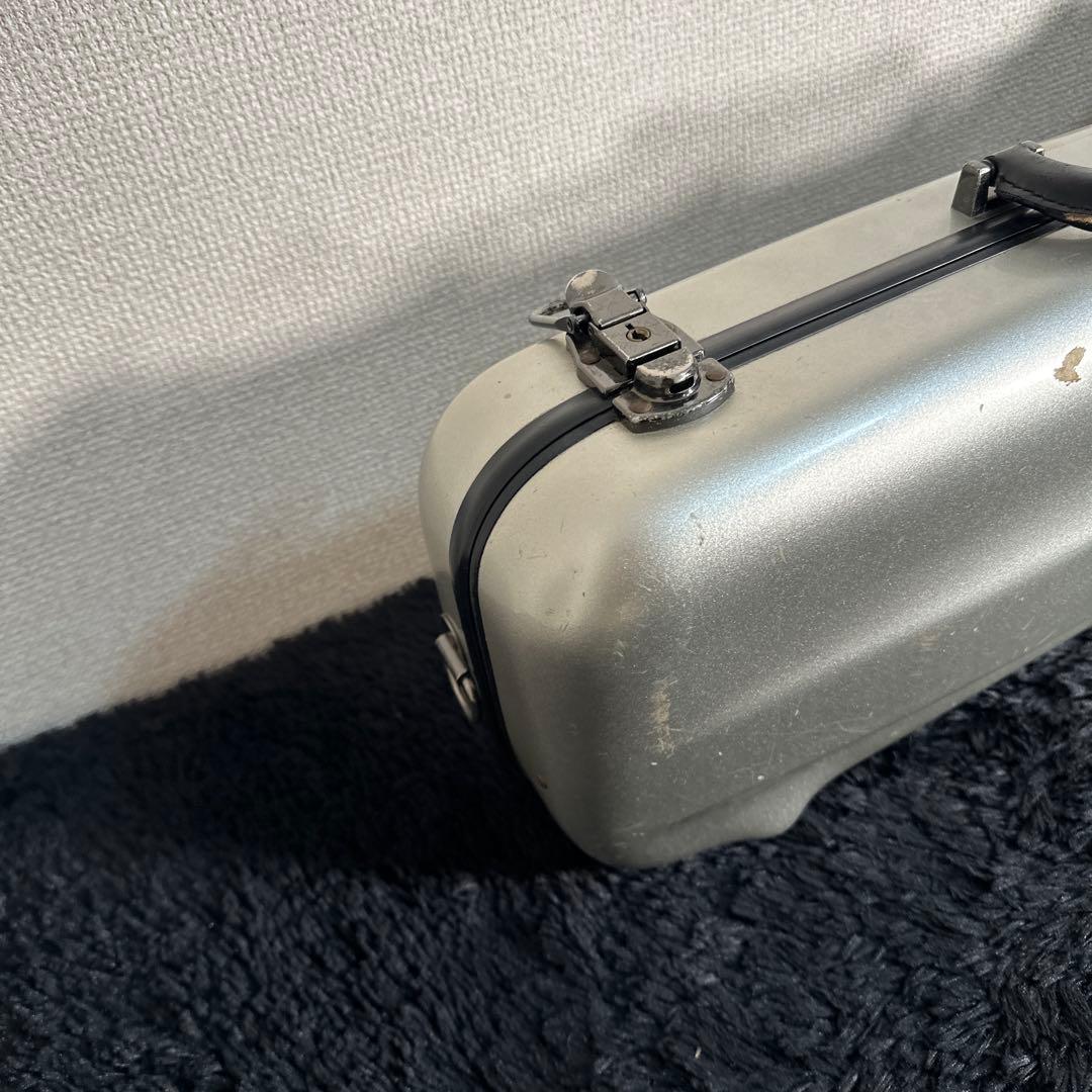 C.C Shiny トランペット ハードケース 管楽器 シルバー