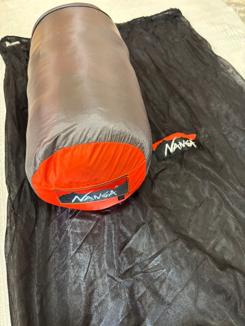 NANGA 寝袋 コンパクト オレンジ/黒　NANGA 350 DX