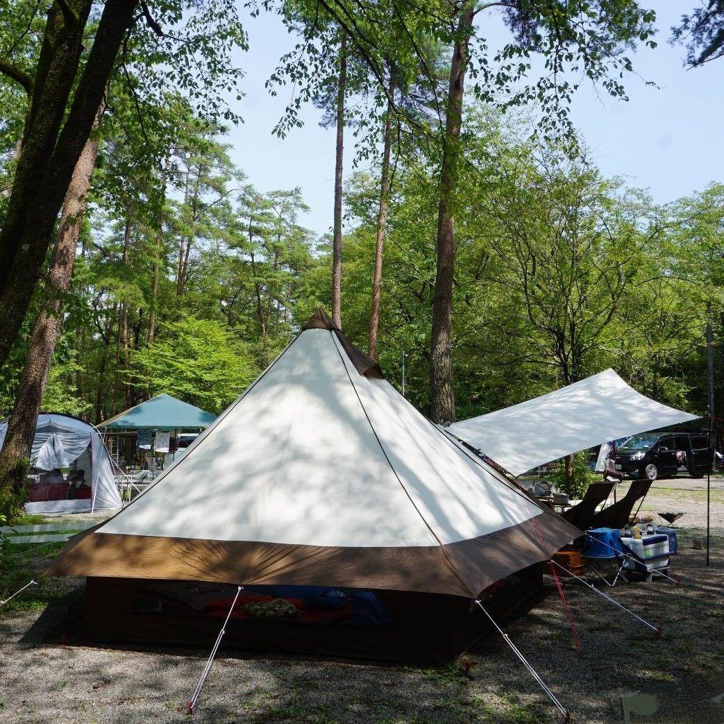 オガワ　グロッケ12tc、タープペンタ4×4、PVCマルチシート