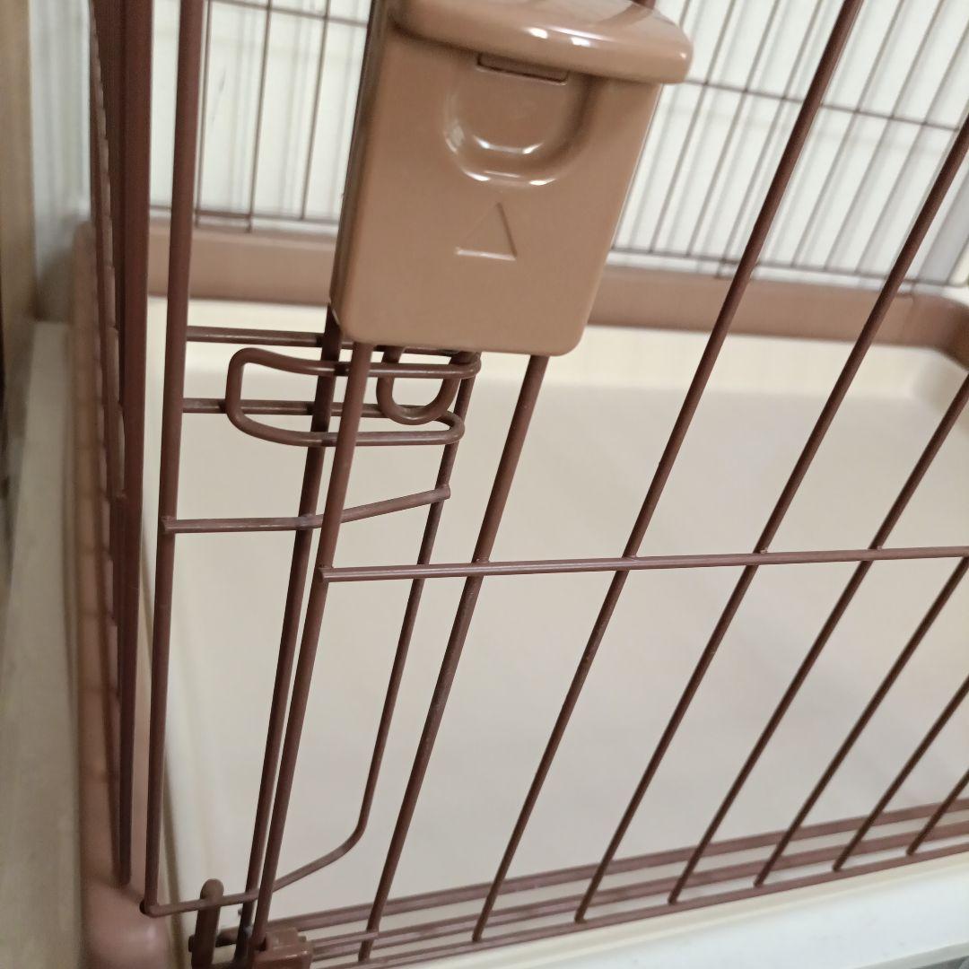 リッチェル ペット用 お掃除簡単サークル 90cm x 60cmブラウン【美品】