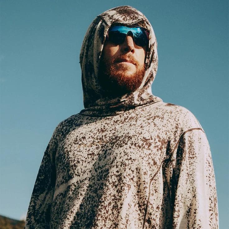 ウォーキング・ランニングウェア Charbon WOOL SPLASH DYE HOODIE