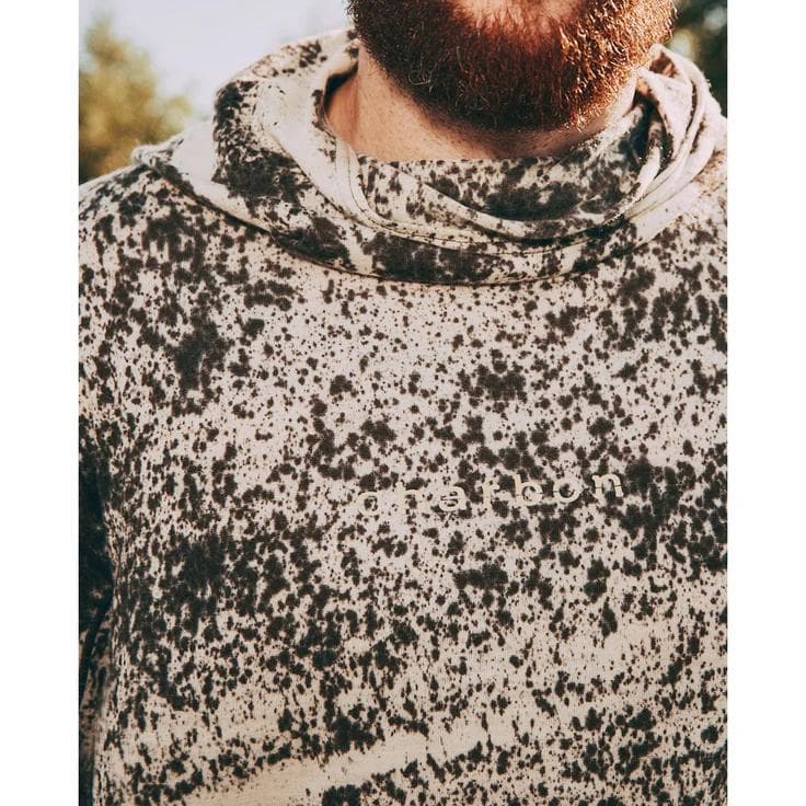 ウォーキング・ランニングウェア Charbon WOOL SPLASH DYE HOODIE