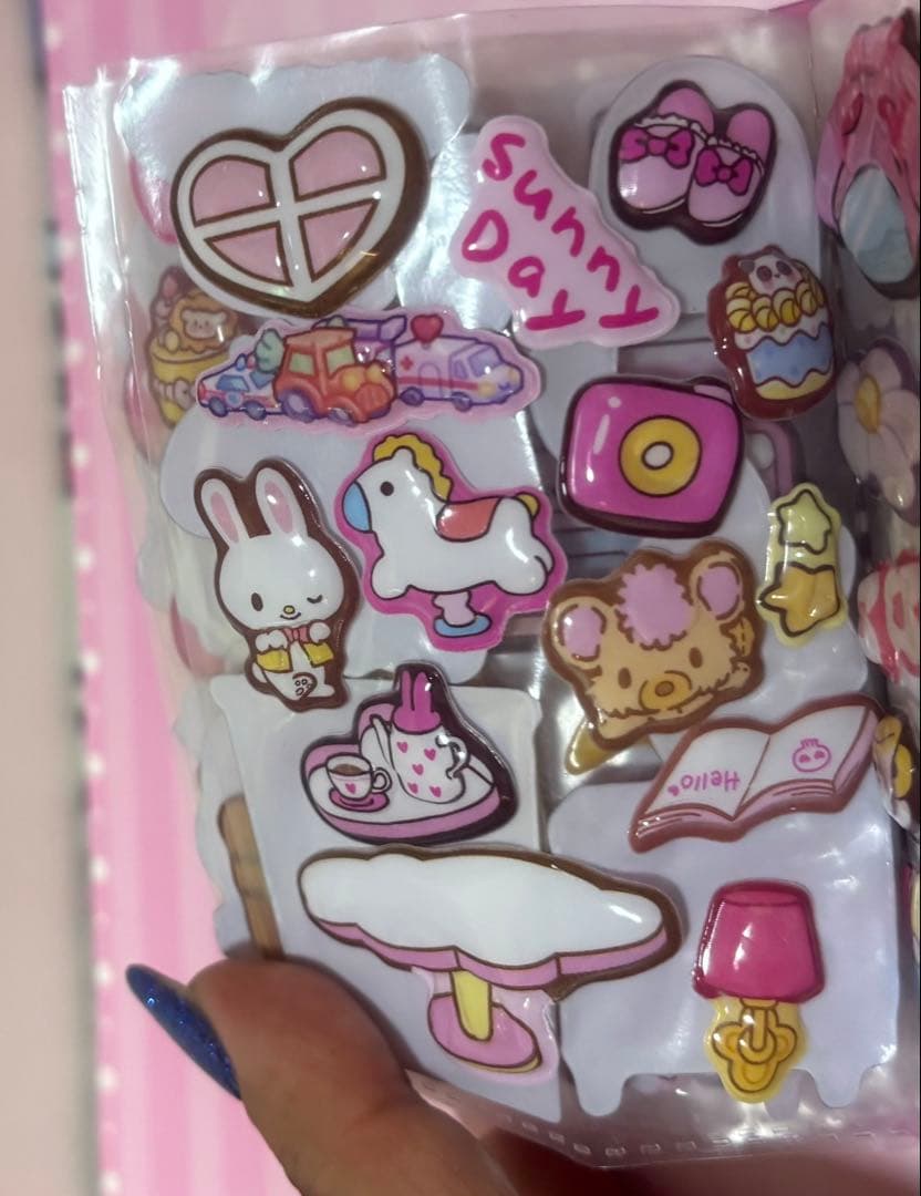 シール帳完成品　ポンポンドロップシール