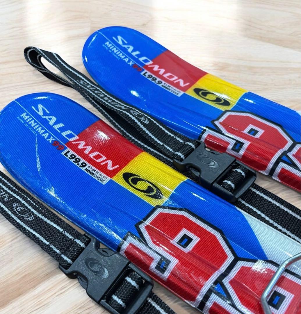 【良品】SALOMON MINIMAX 99cm ショートスキー ファンスキー