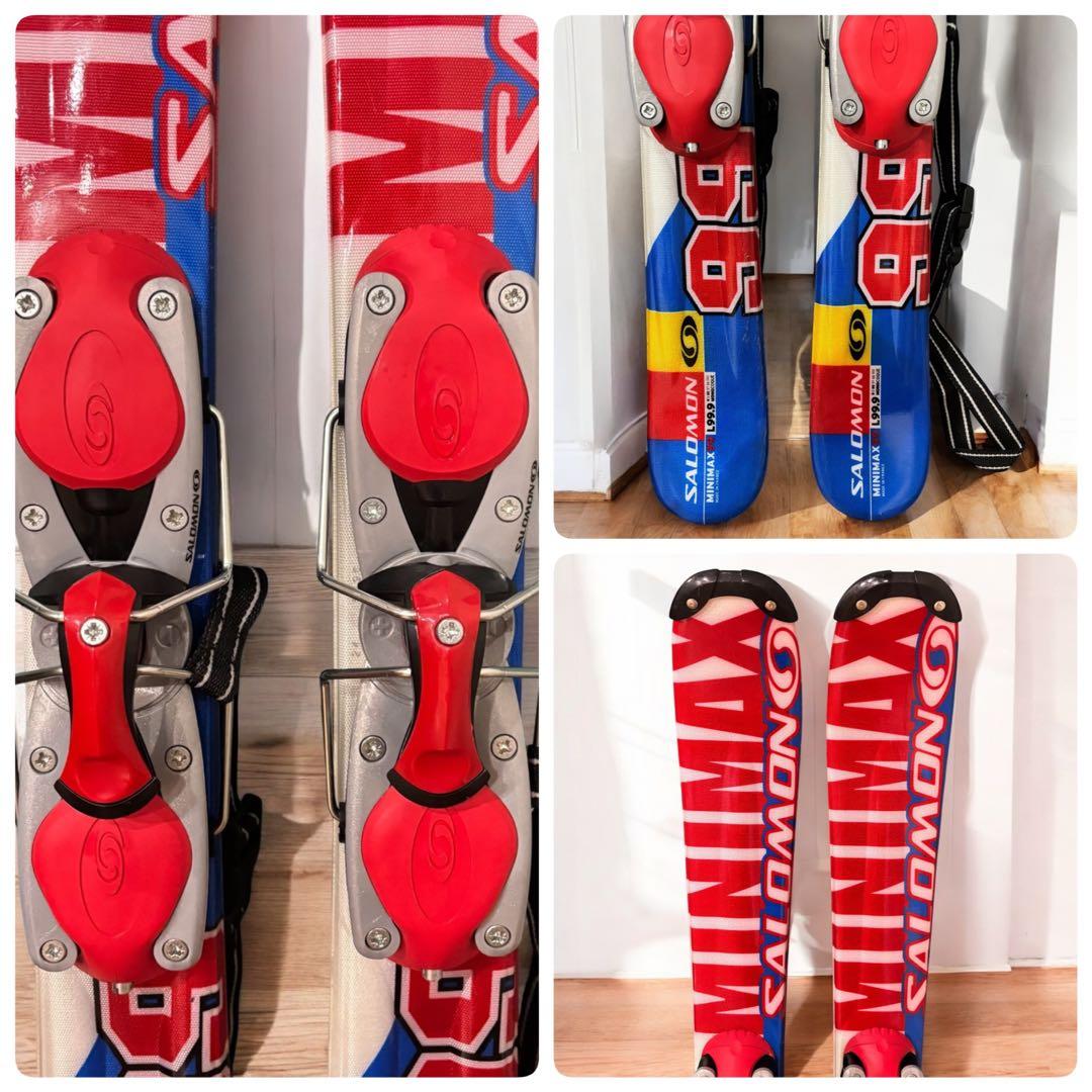 【良品】SALOMON MINIMAX 99cm ショートスキー ファンスキー