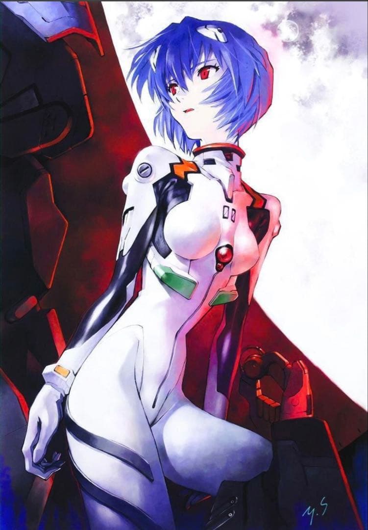 複製原画　貞本義行「綾波レイ」　約6号 エヴァンゲリオン EVANGELION