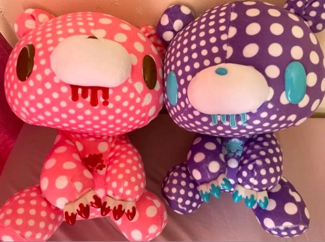 グル〜ミ〜 ぬいぐるみ タグ付き　水玉　ドット