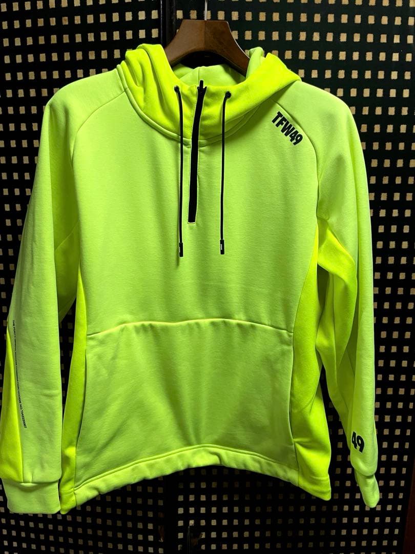 TFW49 　ジップパーカー　裏起毛　イエロー