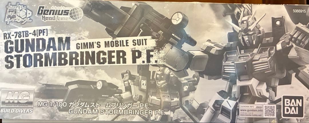 【未組立品】　MG 1/100 ガンダムストームブリンガーP.F. ガンプラ