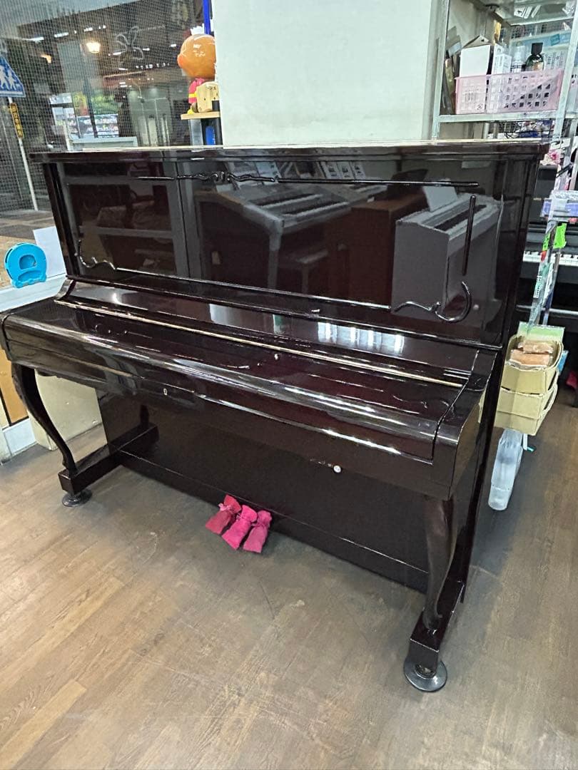 超価格、国産プルッナーピアノ、P20、人気のサイレント付、高級マホガニー、1台限