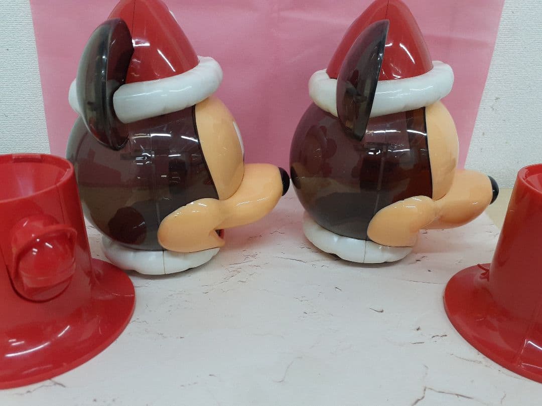 ミッキーマウス サンタ帽子 チョコレートディスペンサー2個セット