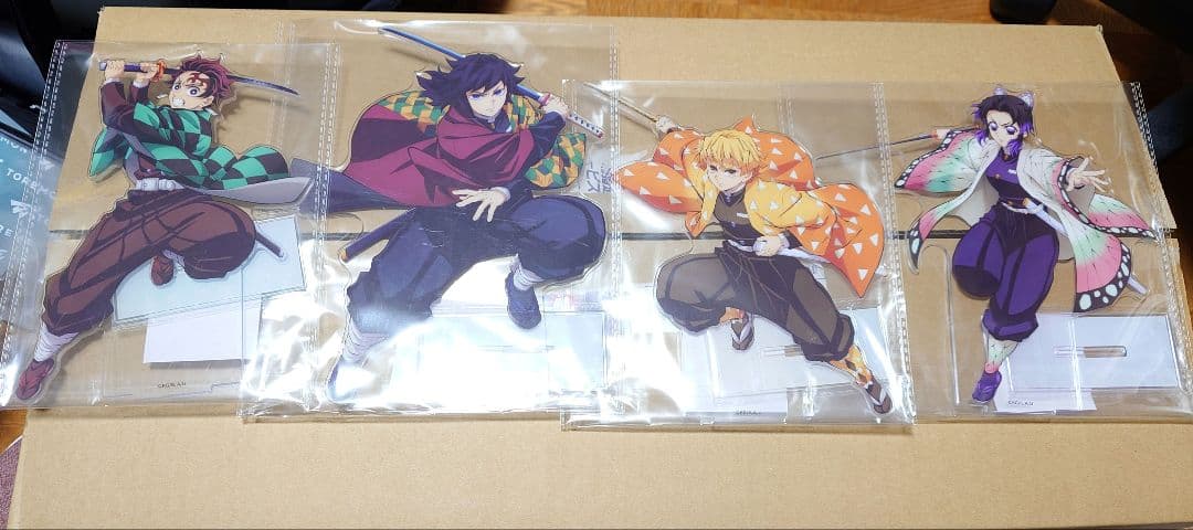 アニプレックスオンラインくじ　鬼滅の刃 C賞4個　特典4枚　セット