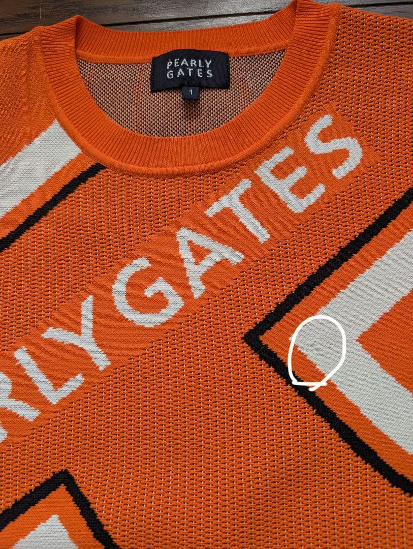 パーリーゲイツ♥オレンジ♥セーター、スカート2点セット