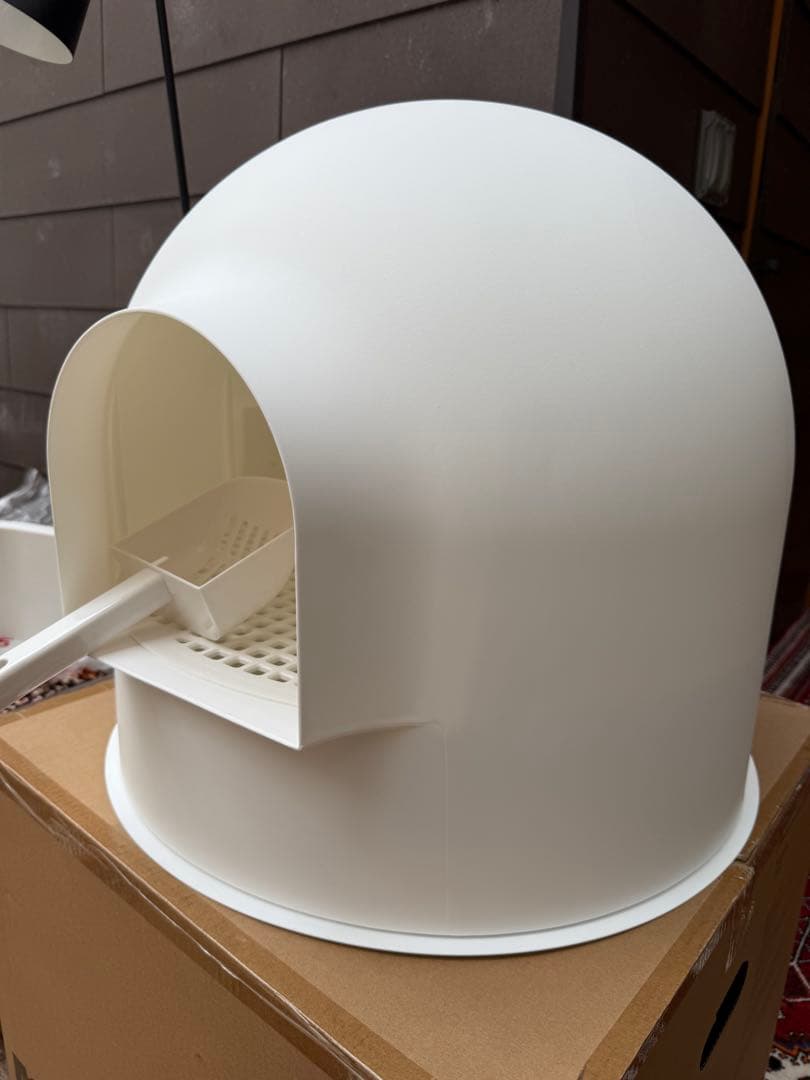 pidan ドーム型猫用トイレ ホワイト　使用期間1ヶ月未満！　①