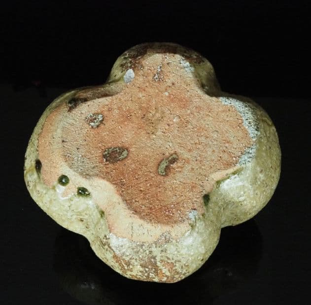 【本物保証】坪島土平　廣永窯　古風伊賀水指　本人作　茶道具　共箱　川喜田半泥子