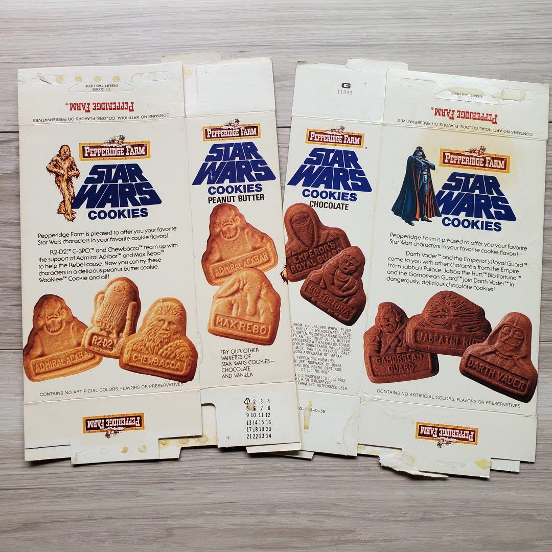 レア STAR WARS アメリカ ペパリッジファーム クッキー空き箱