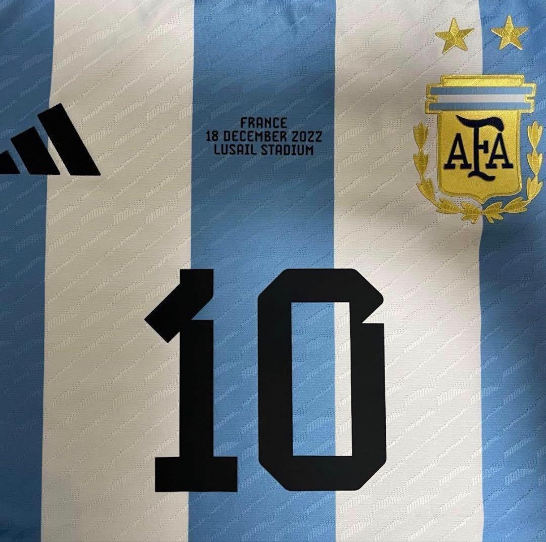正規品　メッシ　2022カタールW杯　アルゼンチン　オーセンティックユニフォーム