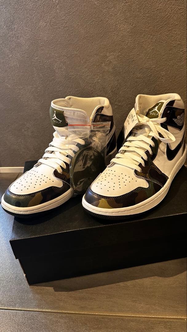 新品　Air Jordan 1 ゴルフ　ホワイト/カモフラージュ US 9