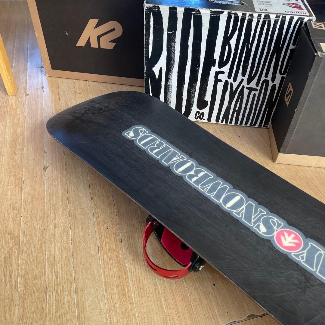 GRAY×KISSMARK　良質国産スノーボードセットOGASAKA製　バイン付