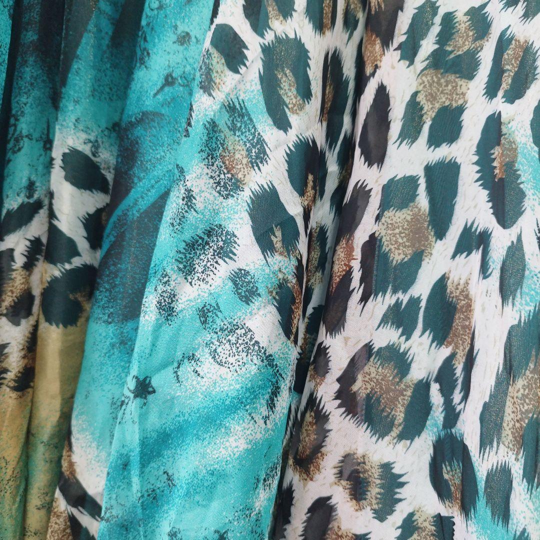 ベリーダンス レオパード柄 フレアスカート