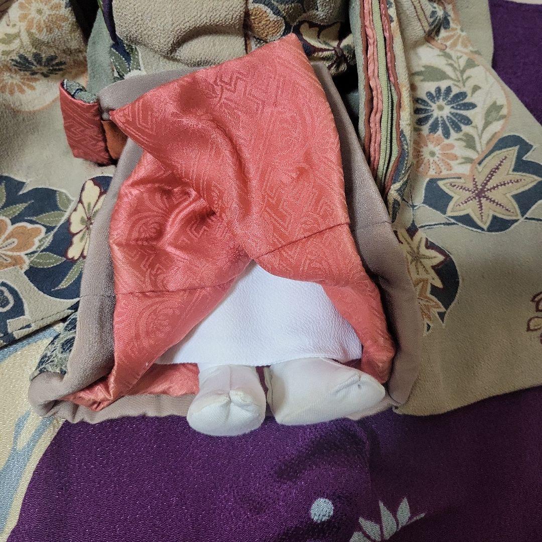 工房朋　市松人形 伝統的和服 花柄