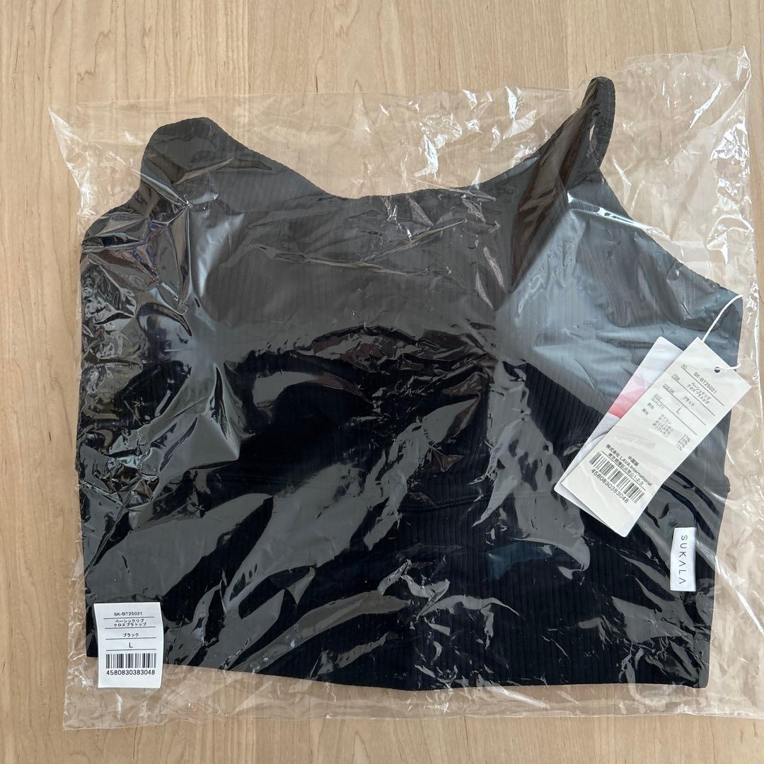 SUKALA ベーシックリブクロスブラトップ L