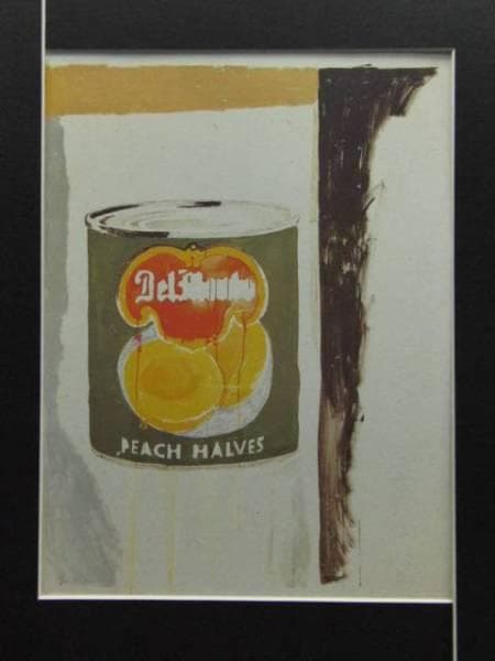 WARHOL、Peach Halves、希少画集画、新品額装付