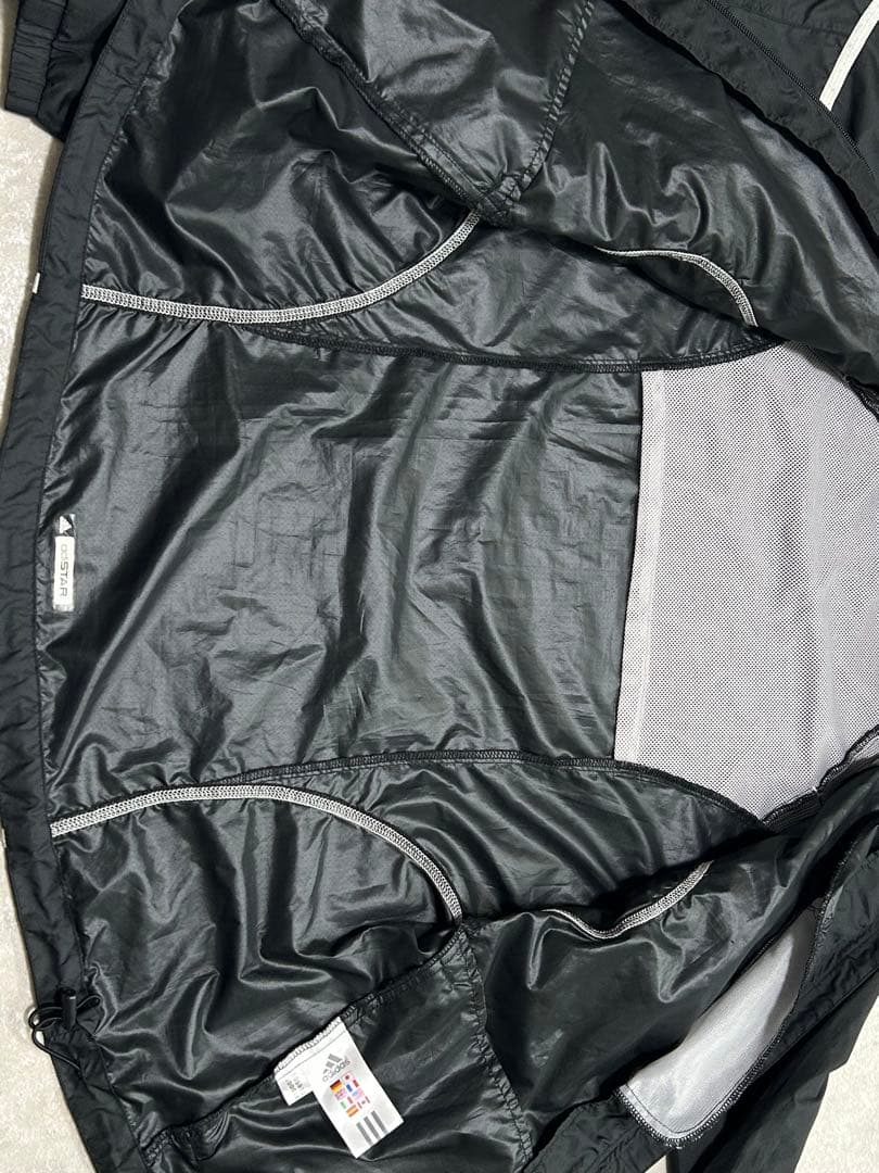 美品 セットアップ adidas ナイロン 上下 ジャケット パンツ S