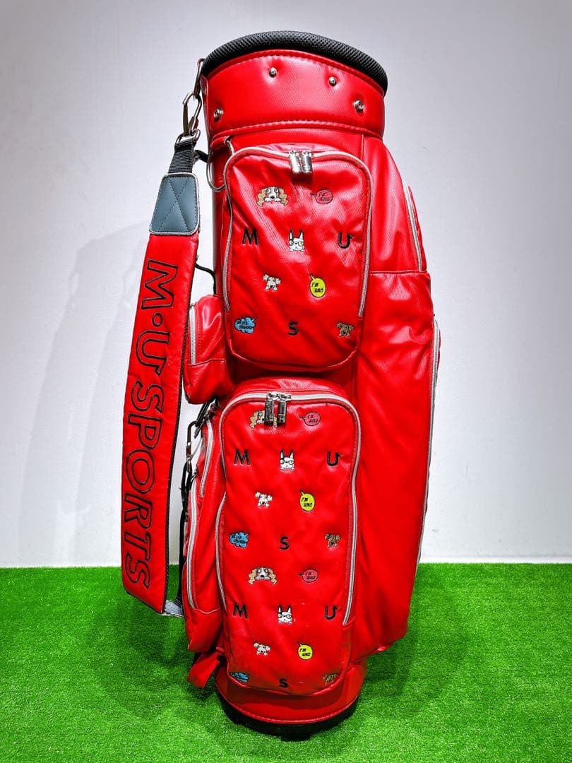 ☆可愛い M・U SPORTS☆MUスポーツ キャディバッグ レディース 赤