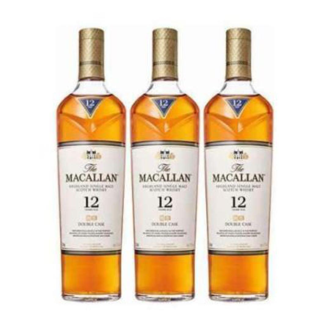 The Macallan 12 Year Old Double Cask 3本