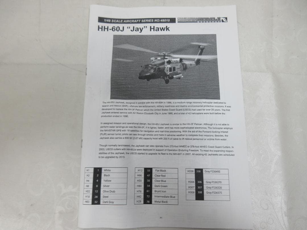 0131V【未組保管品】スカンクモデル 1/48 HH-60J ジェイホーク