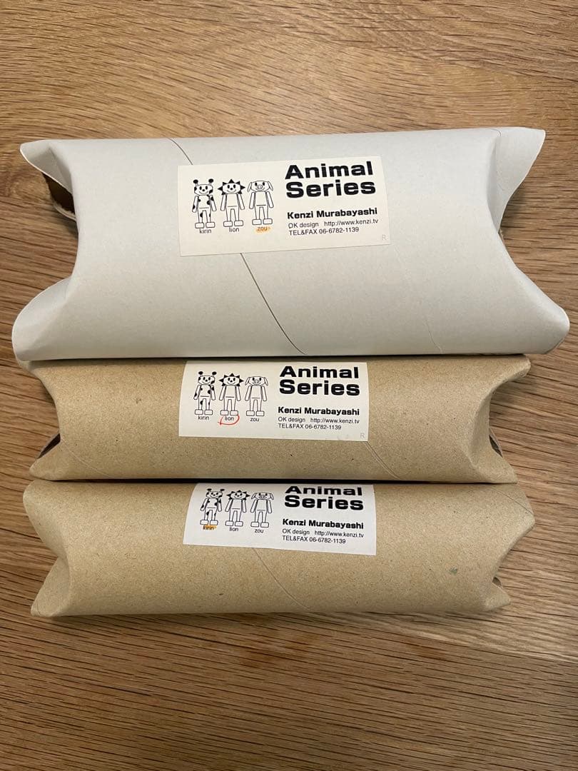 ムラバヤシケンジ 木彫アート 3体セット k