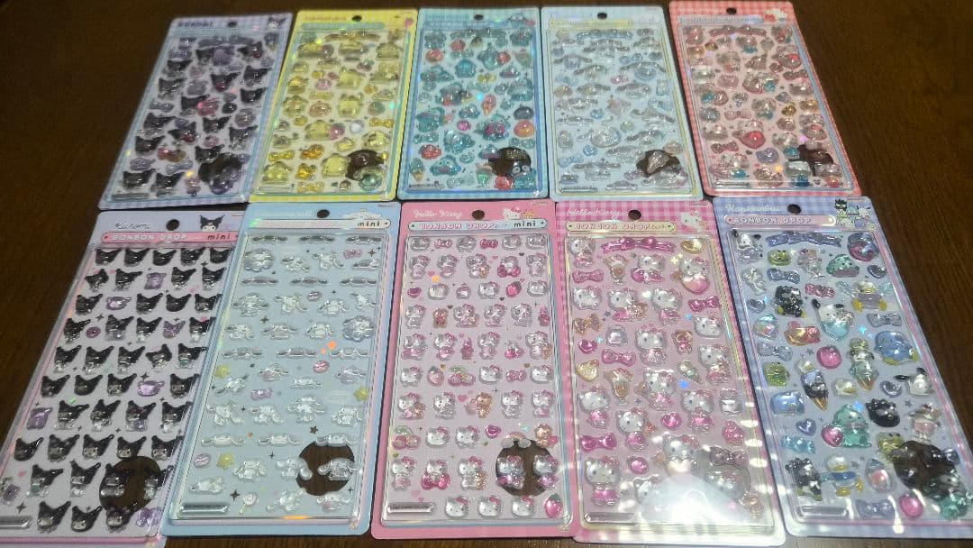 正規品 ボンボンドロップシール サンリオ mini 10点セット