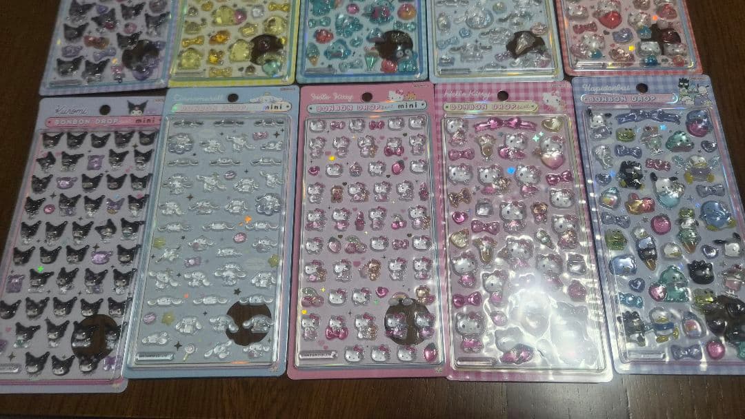 正規品 ボンボンドロップシール サンリオ mini 10点セット