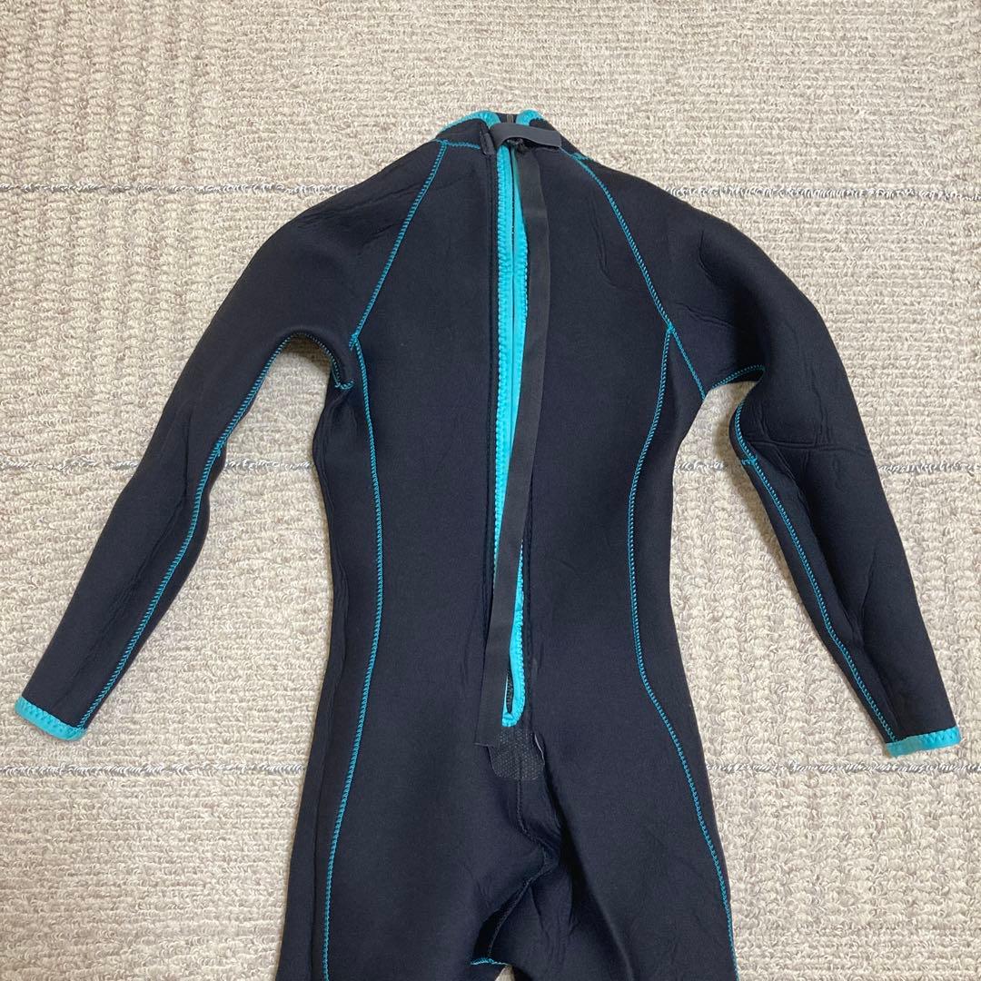フルスーツ ウェットスーツ 黒/青