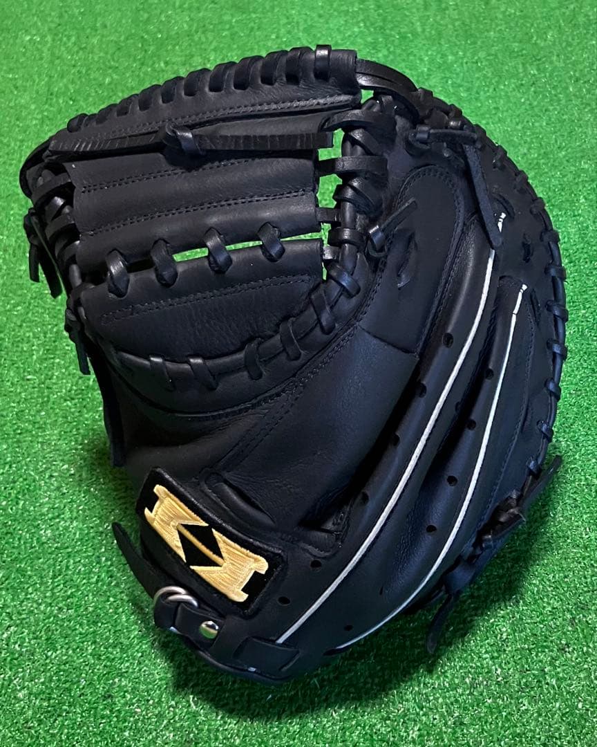 軟式野球 左投 キャッチャーミット ハイゴールド Hi-GOLD 捕手 大人 黒