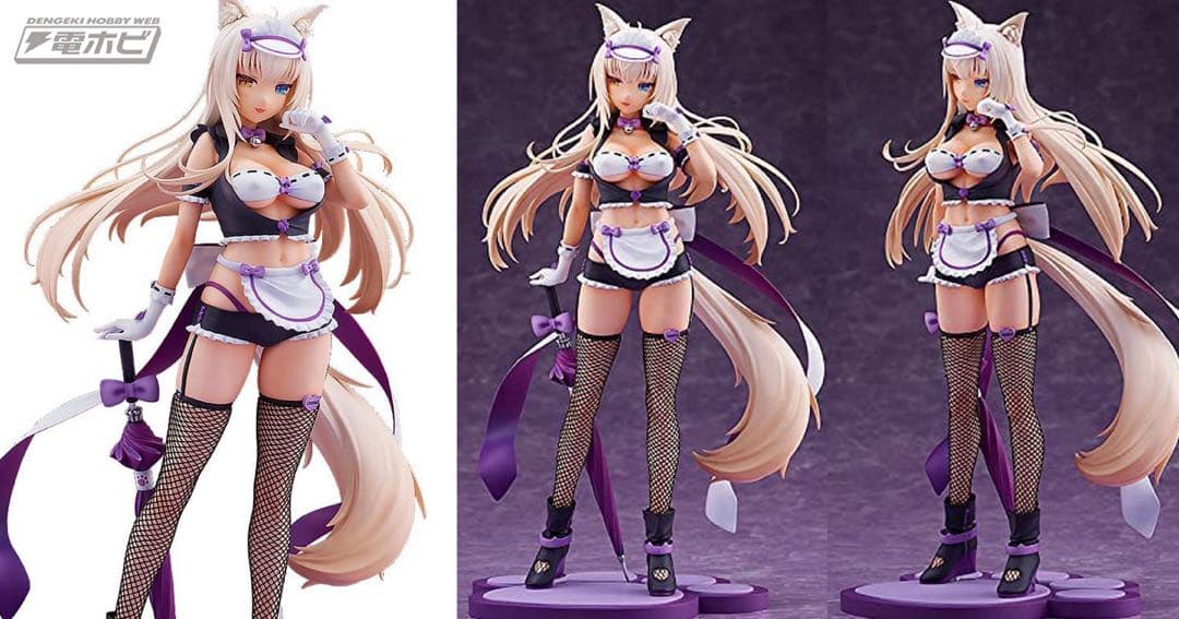 ネコぱら ココナツ レースクイーン 1/7スケールフィギュア　屏風色紙付き