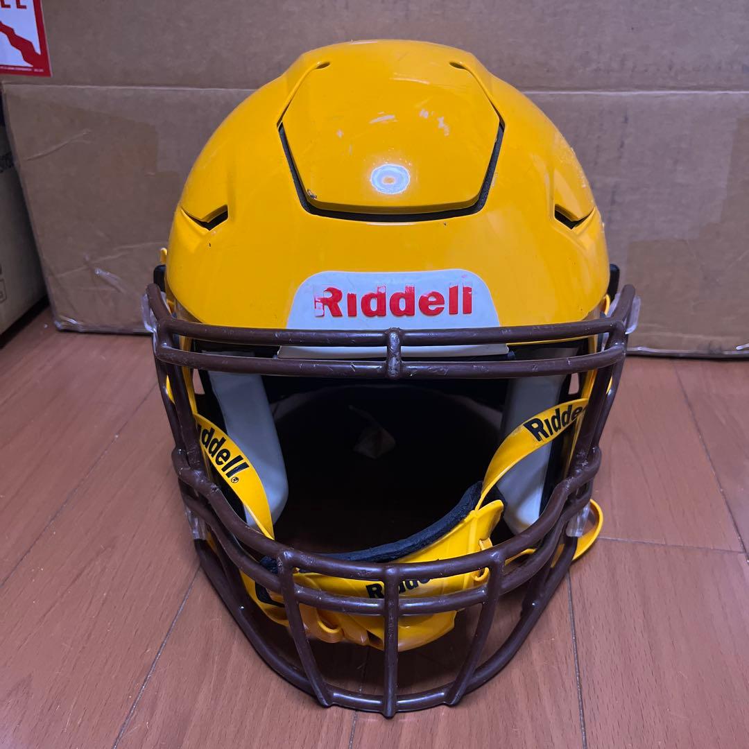 Riddell speed flexアメリカンフットボールヘルメット 黄色 L