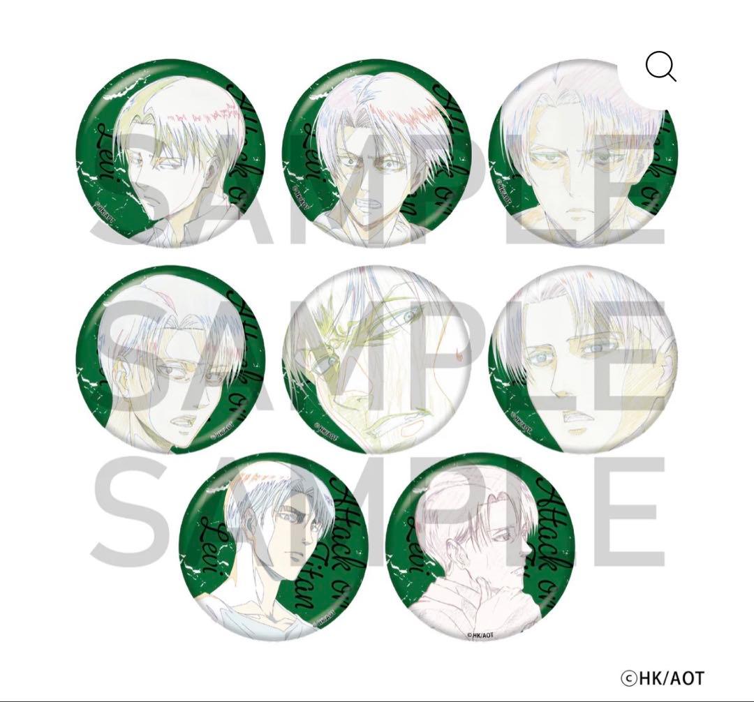 進撃の巨人　リヴァイ　缶バッジ　色紙　アクリルキーホルダー