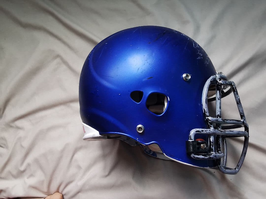 Riddell アメリカンフットボールヘルメット 青 サイズL