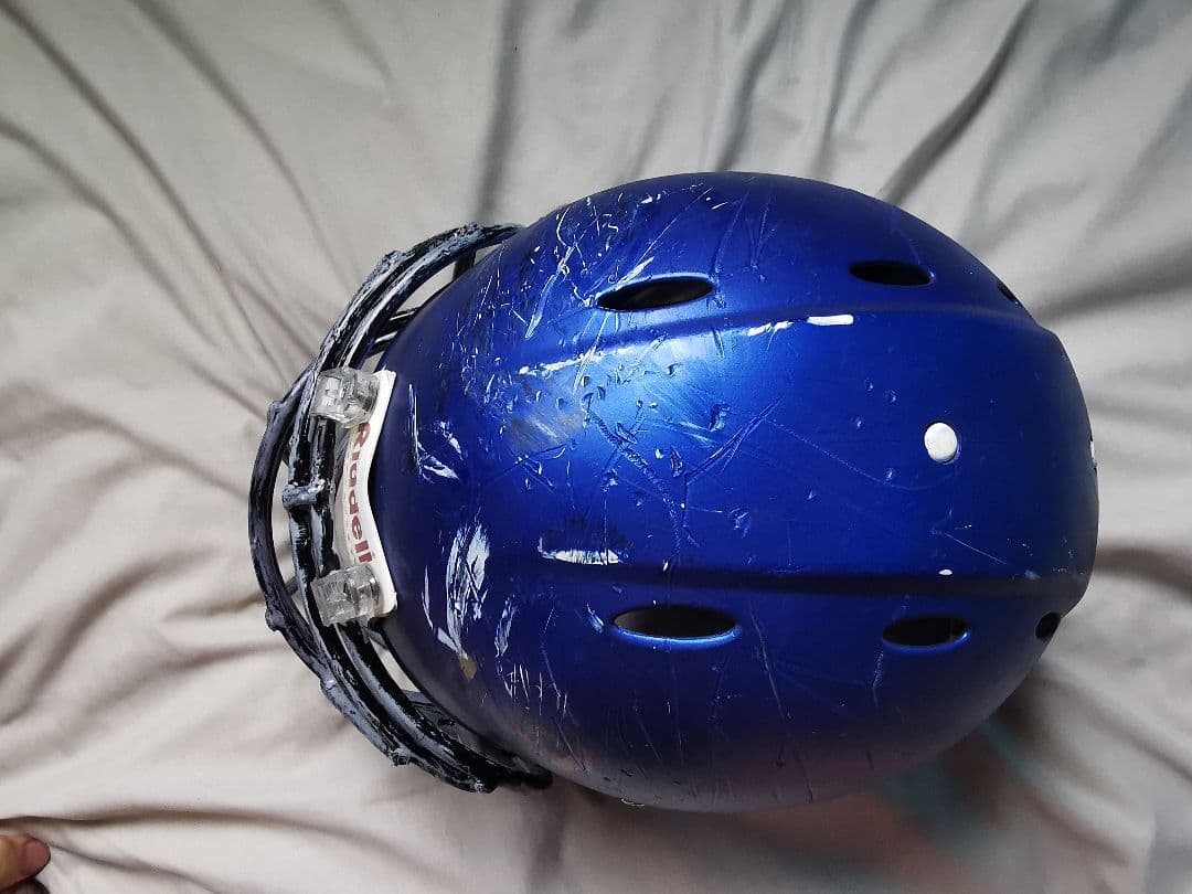 Riddell アメリカンフットボールヘルメット 青 サイズL