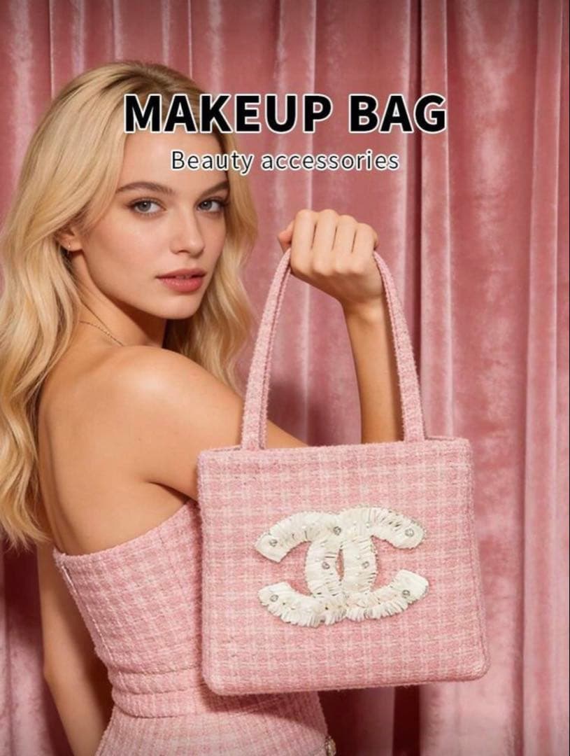 新品未使用 最安値 CHANELピンクトートバッグ　ビッグココマーク シャネル