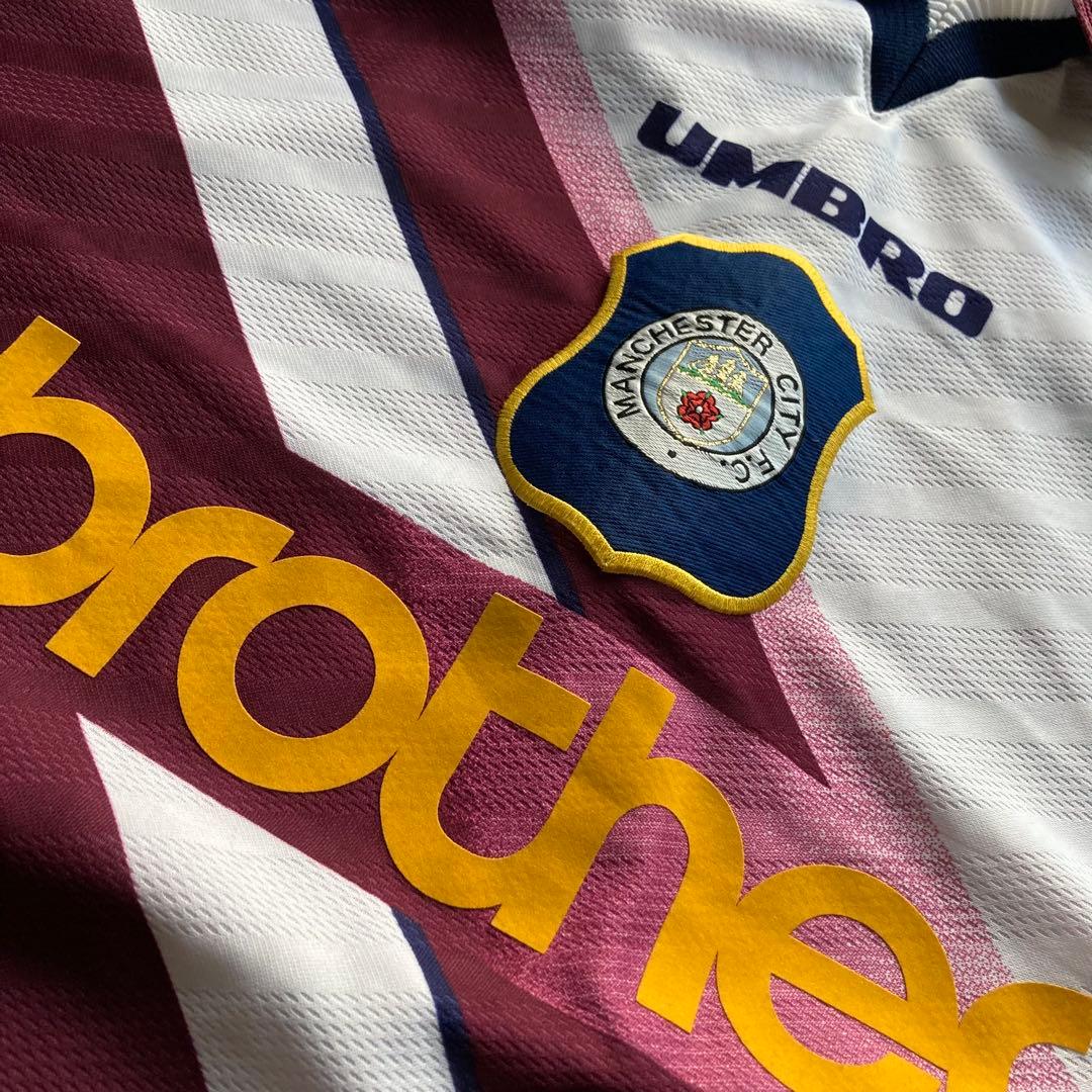 美品 96-97 青タグ Umbro Manchester City Away