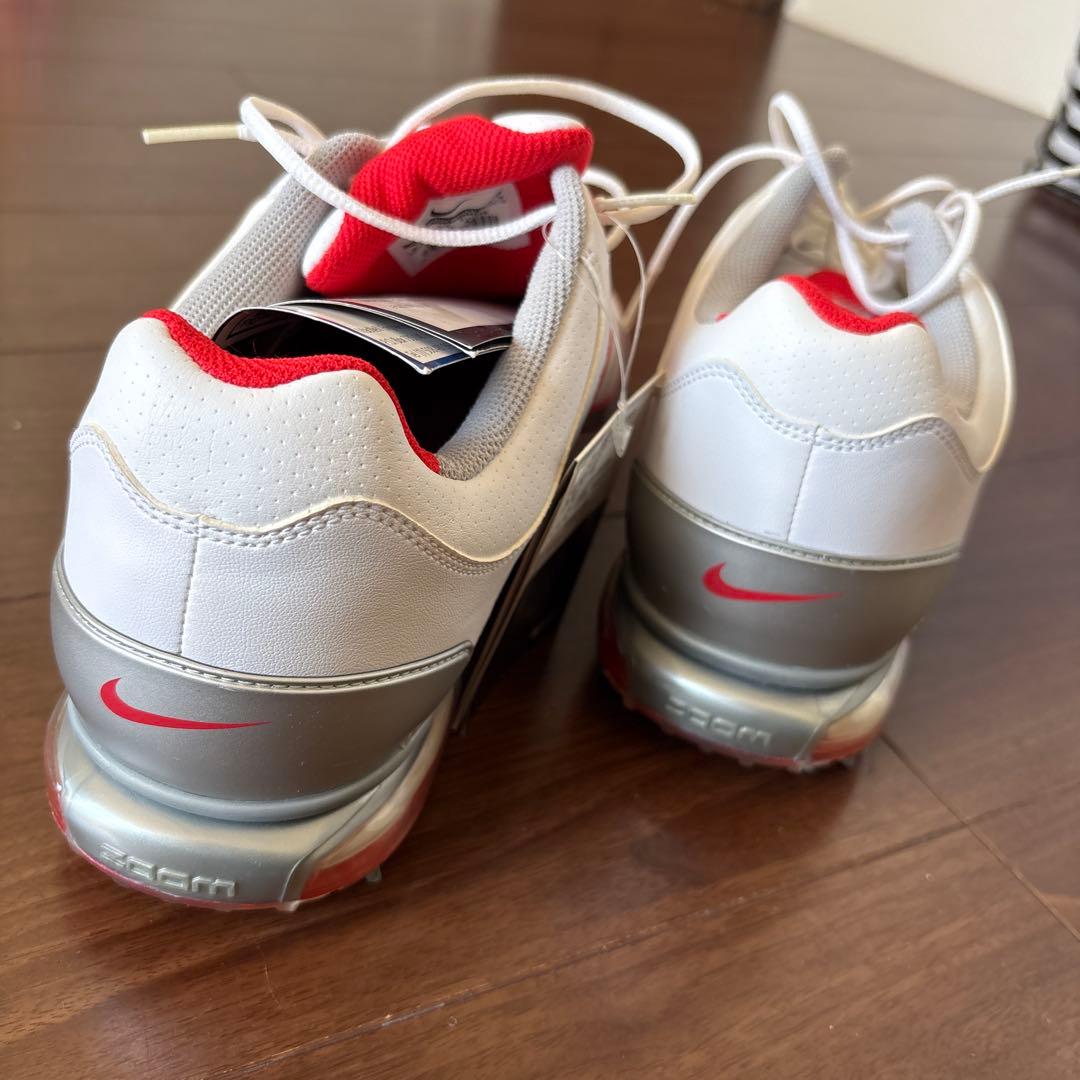 Nike ゴルフシューズ ホワイト/レッド　26.5㎝