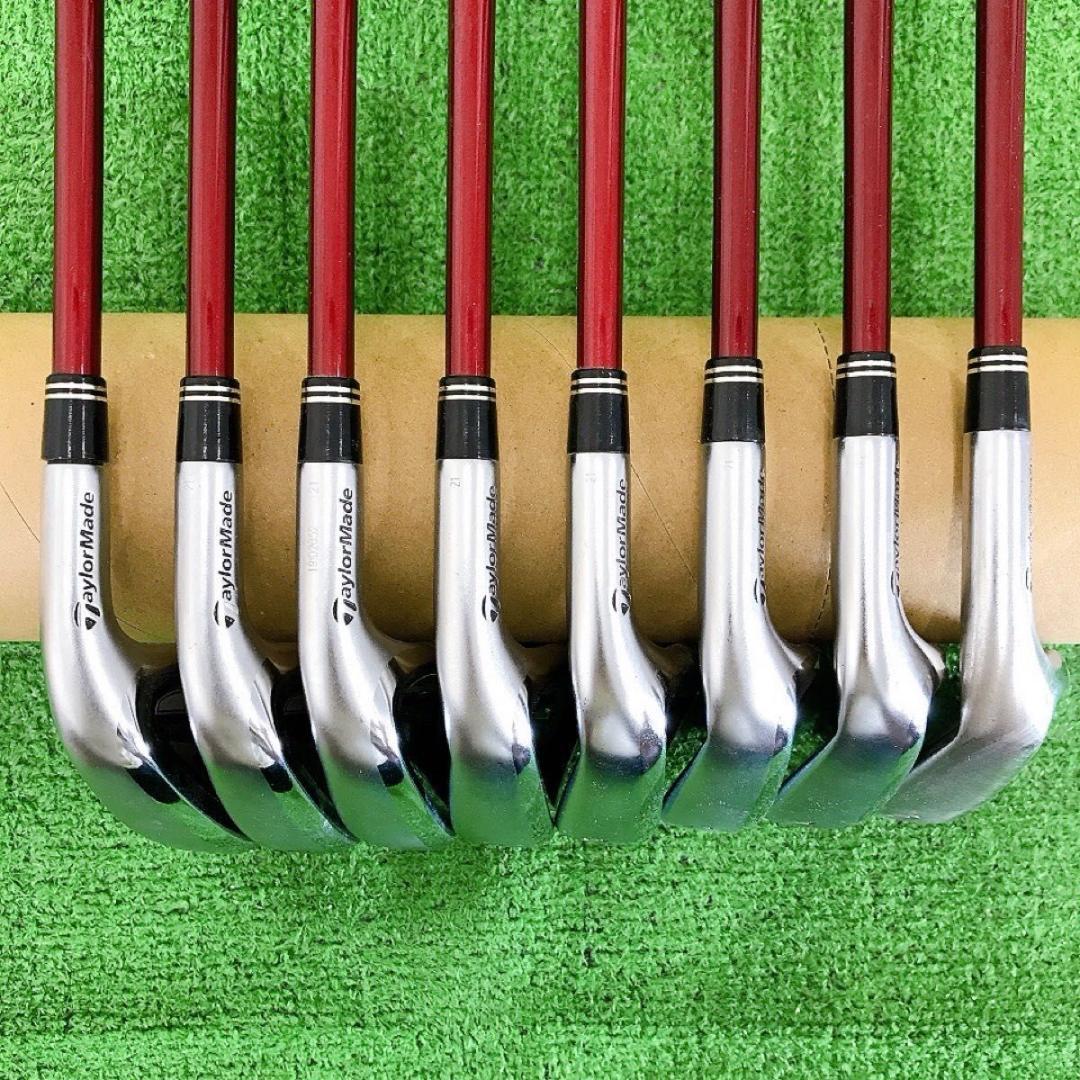 チ85★テーラーメイド R9 MAX 8本アイアンセット S 純正 Motore
