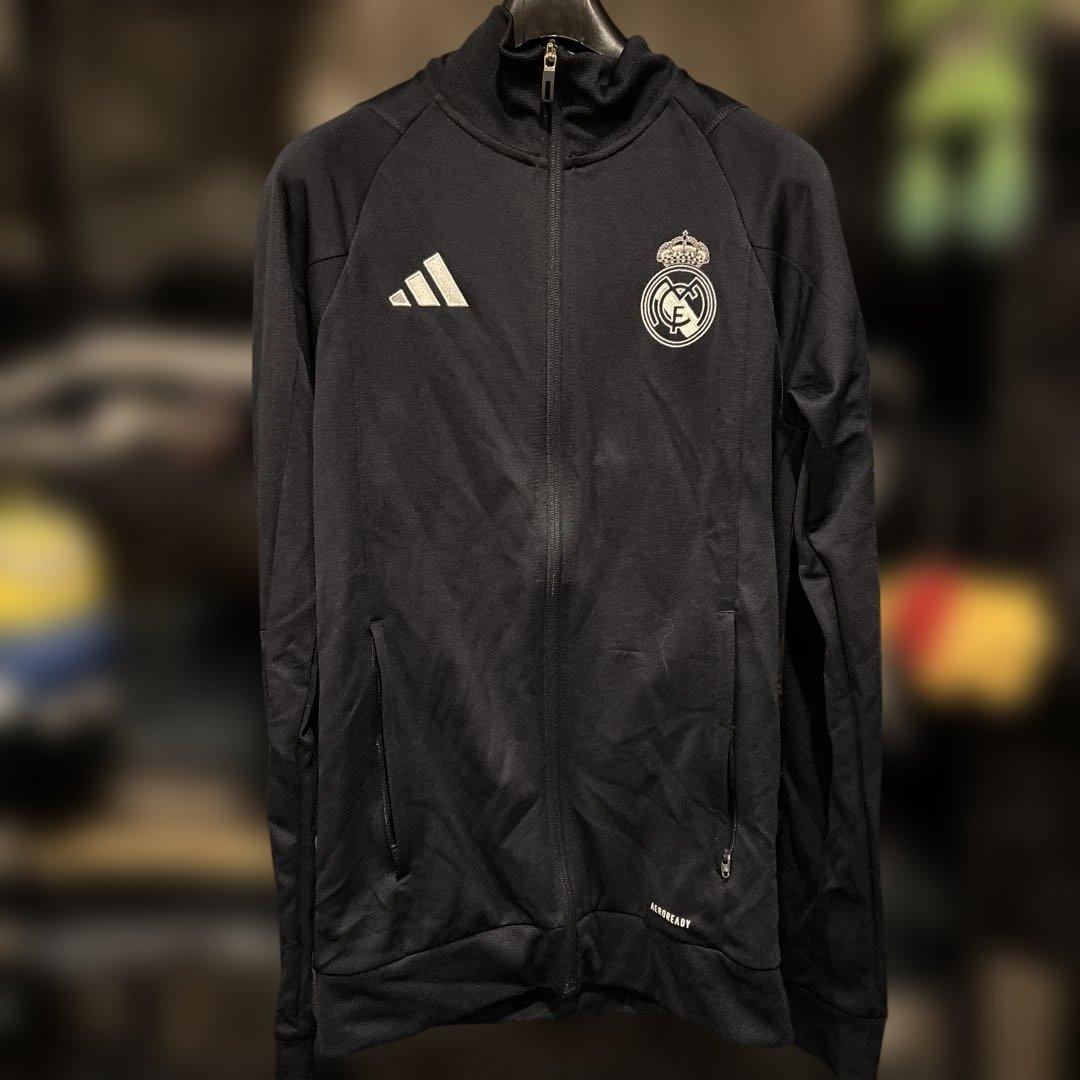 最終値下げ　美品Real Madrid ブラック ジャケット　xs